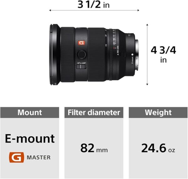 Sony FE 24-70mm F2.8 GM II Lens Black - Image 2